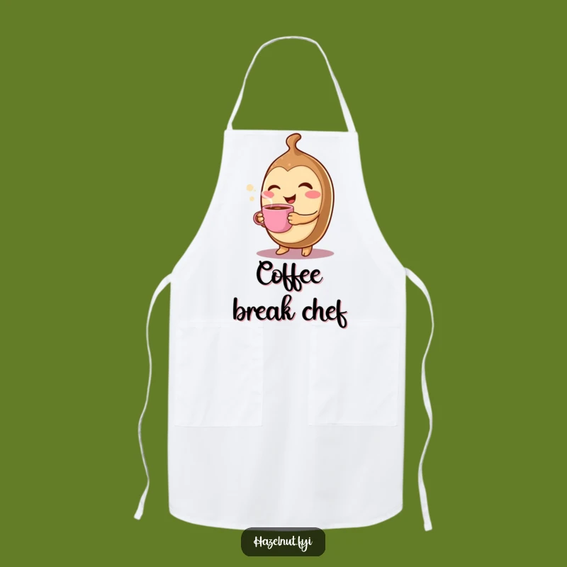 Funny Winking Hazelnut Apron - Cheerful Coffee Kitchen Gift