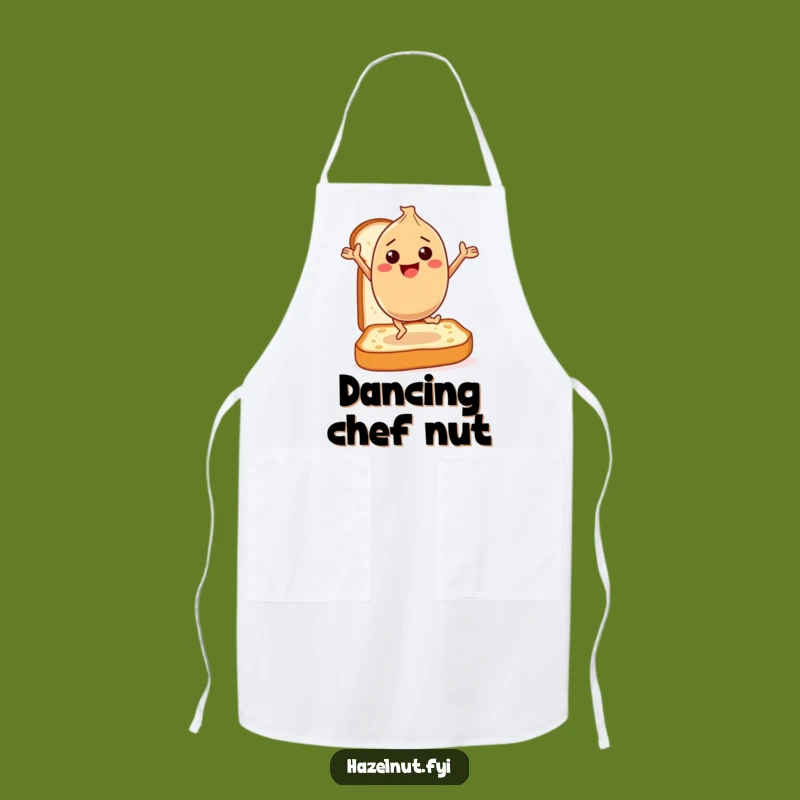 Funny Hazelnut Toast Dance Apron: Kitchen Fun for Breakfast Lovers
