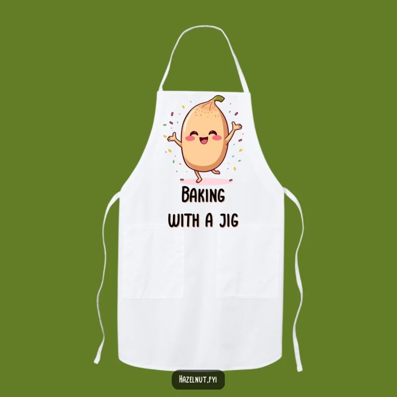 Funny Dancing Hazelnut Apron: Cook with Joy and Sprinkles