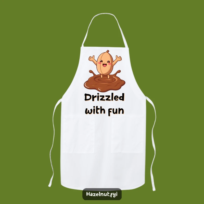 Funny Hazelnut Chocolate Leap Apron: Cook Up Some Sweet Fun