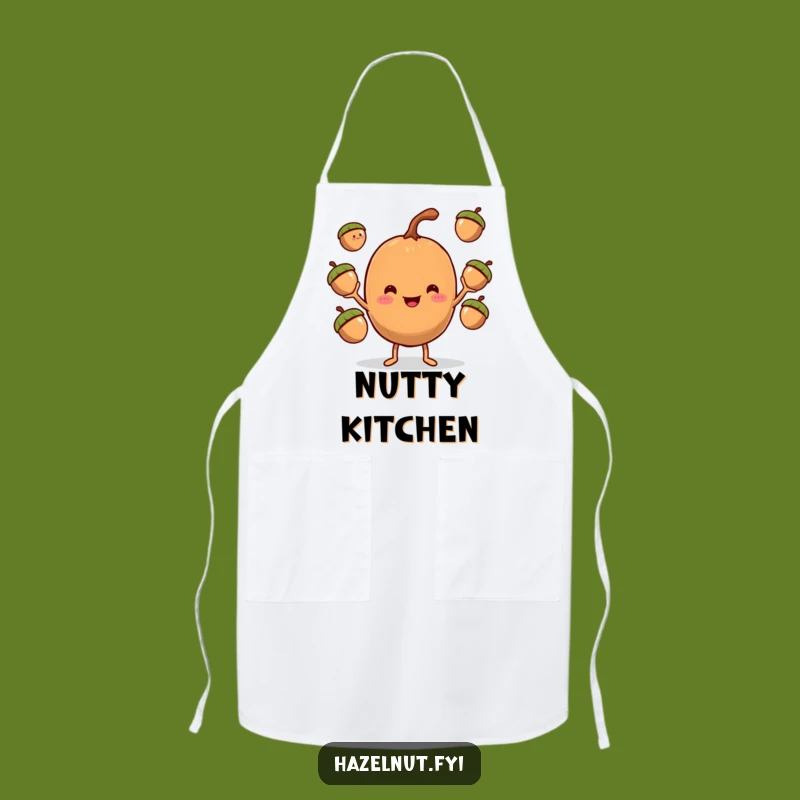 Funny Hazelnut Juggler Apron: Cook with Laughs Thanks to This Nutty Design