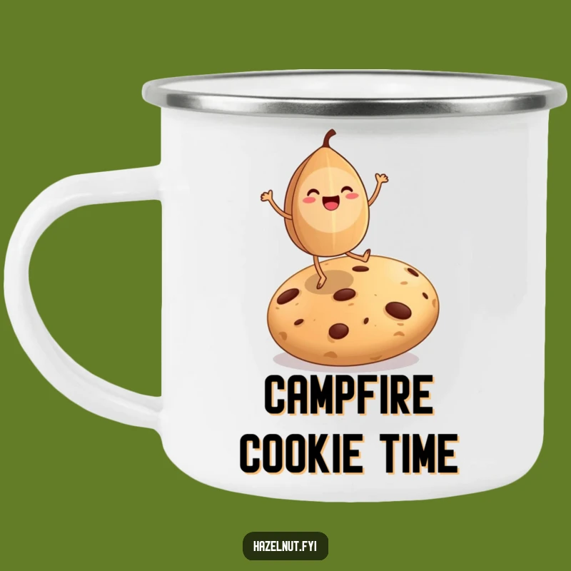 Funny Hazelnut Dance Camping Mug: Sweet Moves for Outdoor Fun