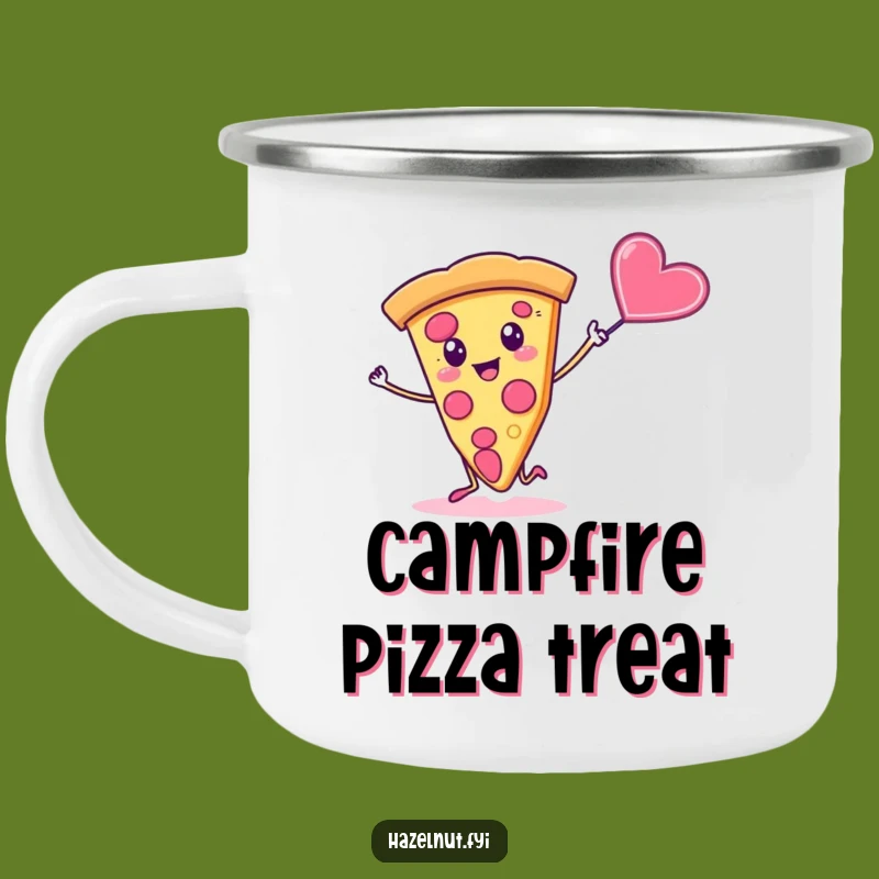 Funny Pizza Camping Mug: Dancing Food For Outdoor Hilarious Adventures