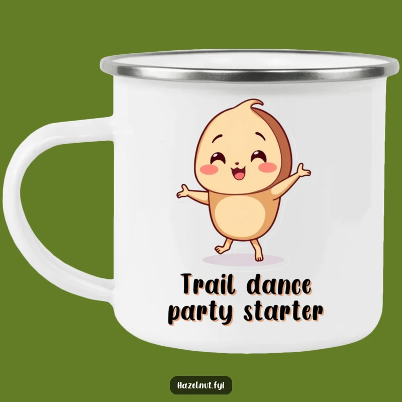 Funny Dancing Hazelnut Camping Mug - Adventure Dance Fuel, Great Funny Gift