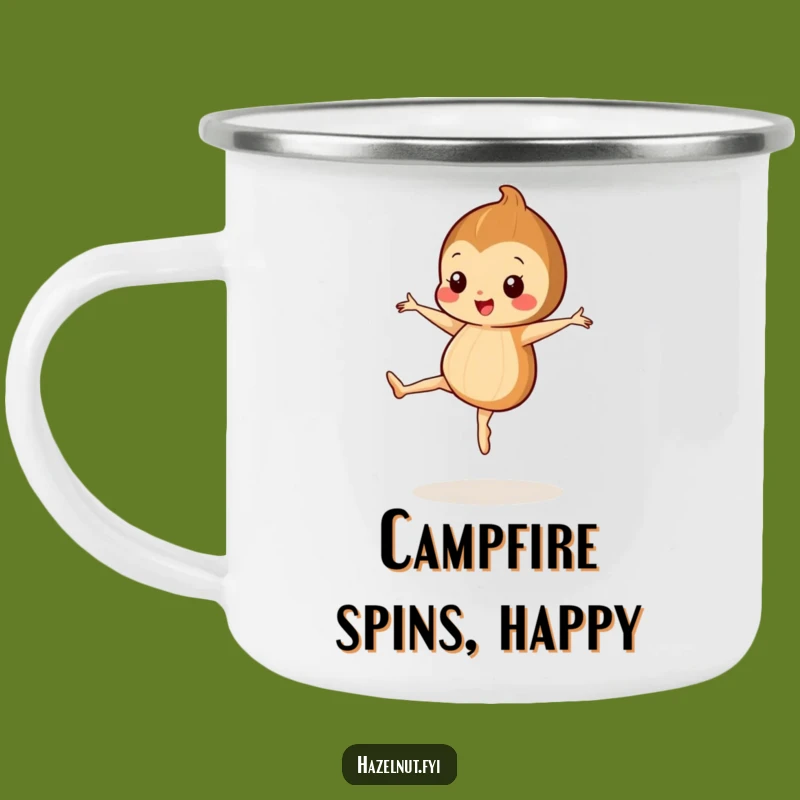 Funny Hazelnut Ballet Camping Mug - Dance by the Fire - Hilarious Gift
