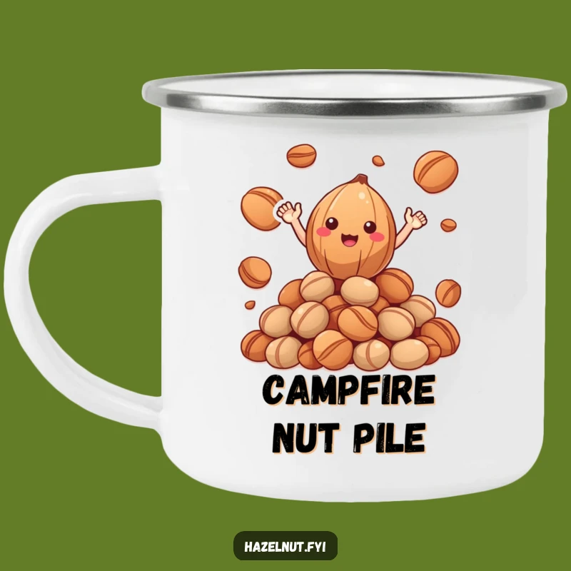 Funny Hazelnut Camping Mug: Outdoor Happy Wave Funny Gift