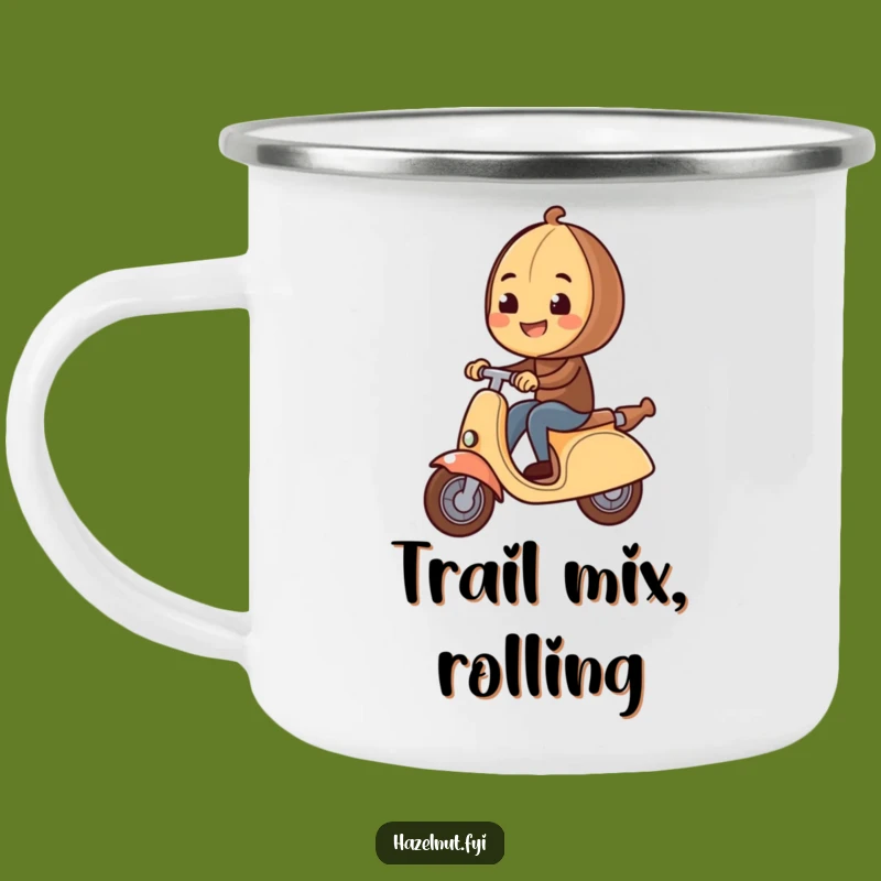 Funny Hazelnut Rolling Pin Camping Mug - Adventure Fuel & Laughter