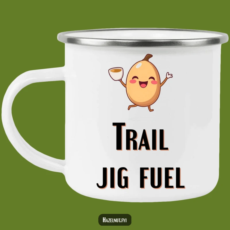 Funny Jiggling Hazelnut Camping Mug: Hilarious & Durable for Coffee Adventures