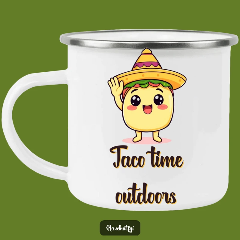 Funny Taco Camping Mug: Festive Food For Outdoor Hilarious Adventures