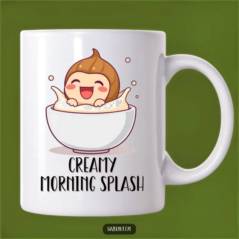 Funny Laughing Hazelnut Mug: Hilarious Gift for Creamy Moments and Joyful Sips