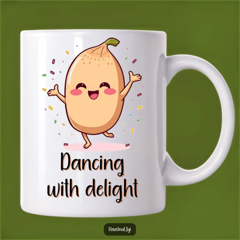 Funny Dancing Hazelnut Sprinkles Mug: A Joyful Gift for Sweet Lovers