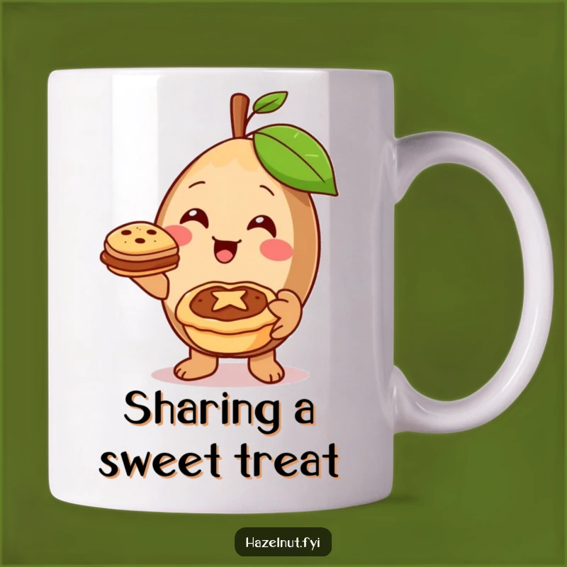 Funny Cheerful Hazelnut Pie Mug: Share Warmth and Sweetness Daily