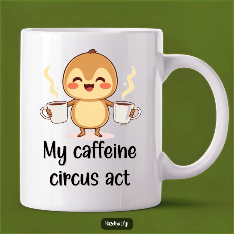 Funny Hazelnut Coffee Juggler Mug: A Hilarious Gift for Coffee Lovers
