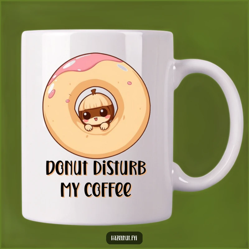 Funny Hazelnut Doughnut Mug: Quirky Treat Lover Gift for Sweet Moments!