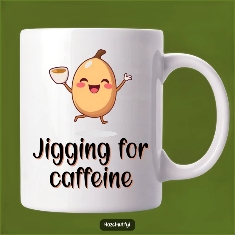 Funny Jiggling Hazelnut Mug: Hilarious Coffee Lover Gift for Morning Energy