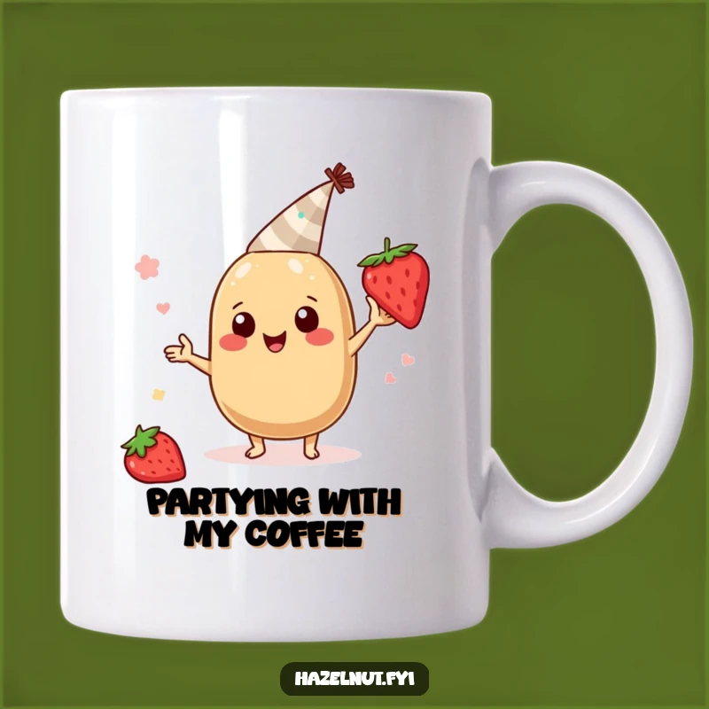 Funny Party Hazelnut Mug: Celebrate with Strawberry Fun Gift