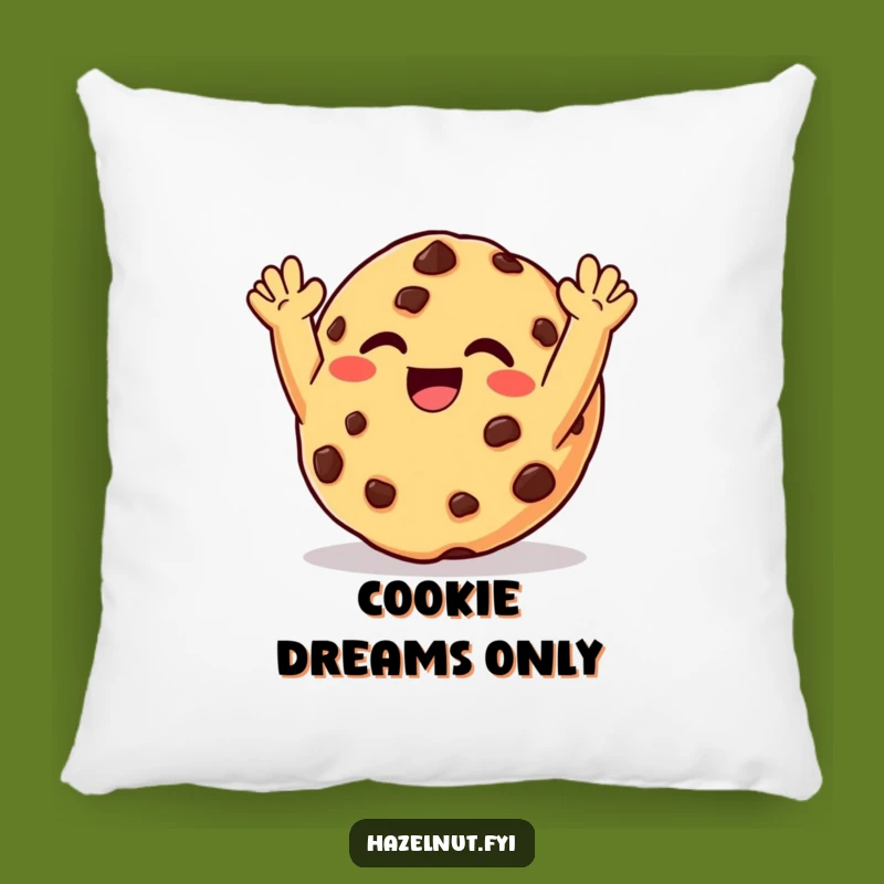 Funny Cookie Delight Pillow: Cozy Giggling Chocolate Chip Cushion, A Comfy Funny Gift