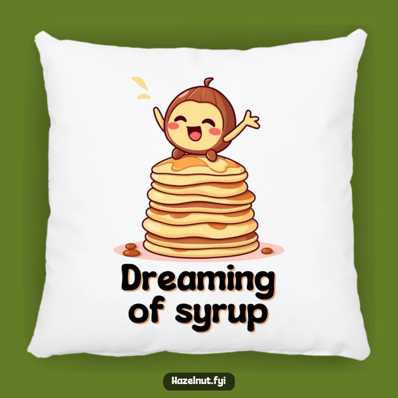 Funny Hazelnut Pancake Pillow: Dramatic Comfort for Your Space