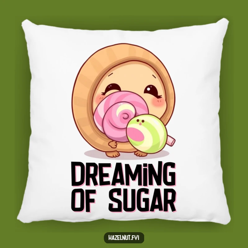 Funny Curious Hazelnut Pillow: Snuggle Up with Sweet Delight