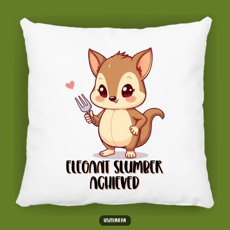 Funny Hazelnut Fashion Pillow: Cozy Up With Chic Comfort!