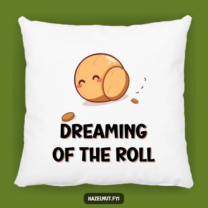 Funny Rolling Hazelnut Pillow - Cozy Comfort & Comical Adventure Gift