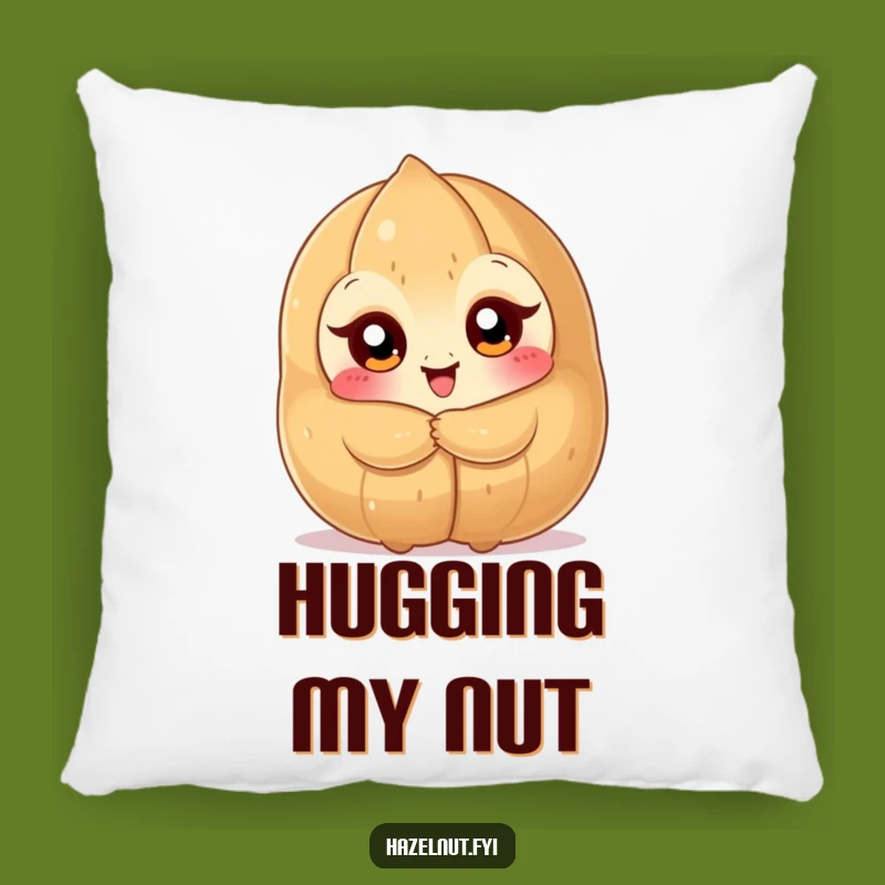Funny Hazelnut Hug Pillow: Soft Nutty Character Delight Funny Gift Cushion