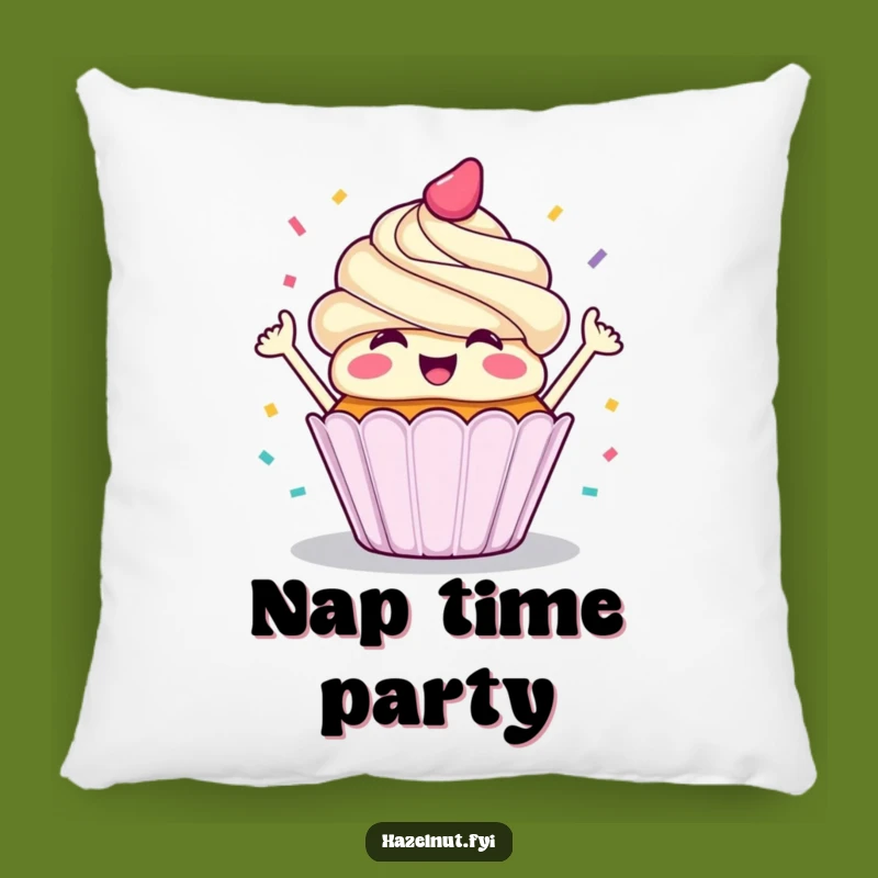 Funny Cupcake Confetti Pillow - Soft & Joyful Decor for Celebration Spaces