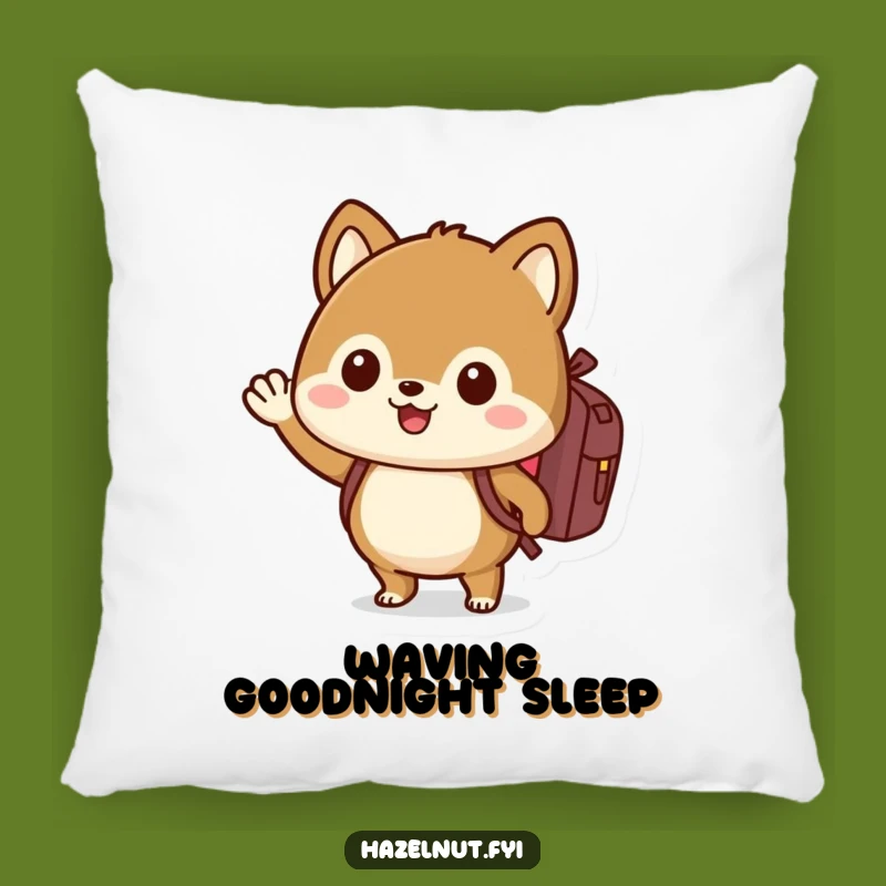 Cozy Funny Hazelnut Pillow: Snuggle Up with Adventure and Humor