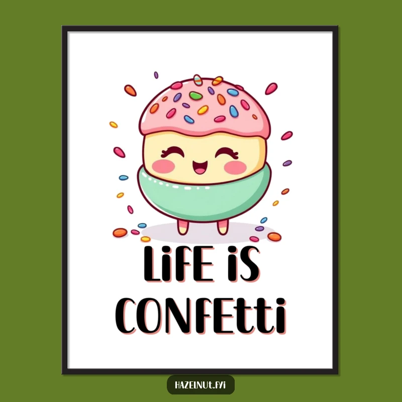 Funny Macaroon Juggling Digital Art: Giggling Treat, Instant Hilarious Download