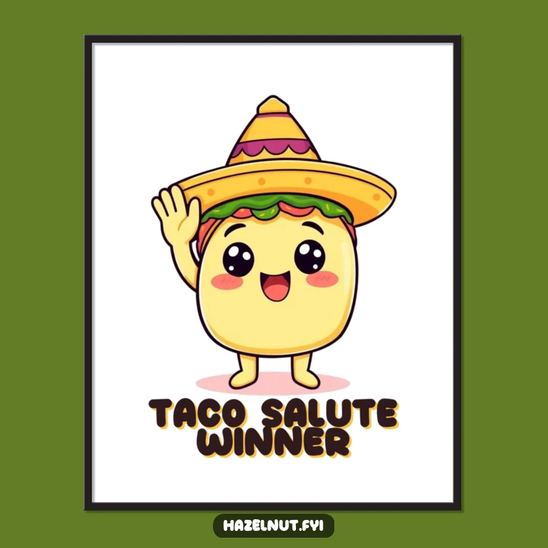 Funny Taco Digital Art: Festive Food Ready For Hilarious Framing