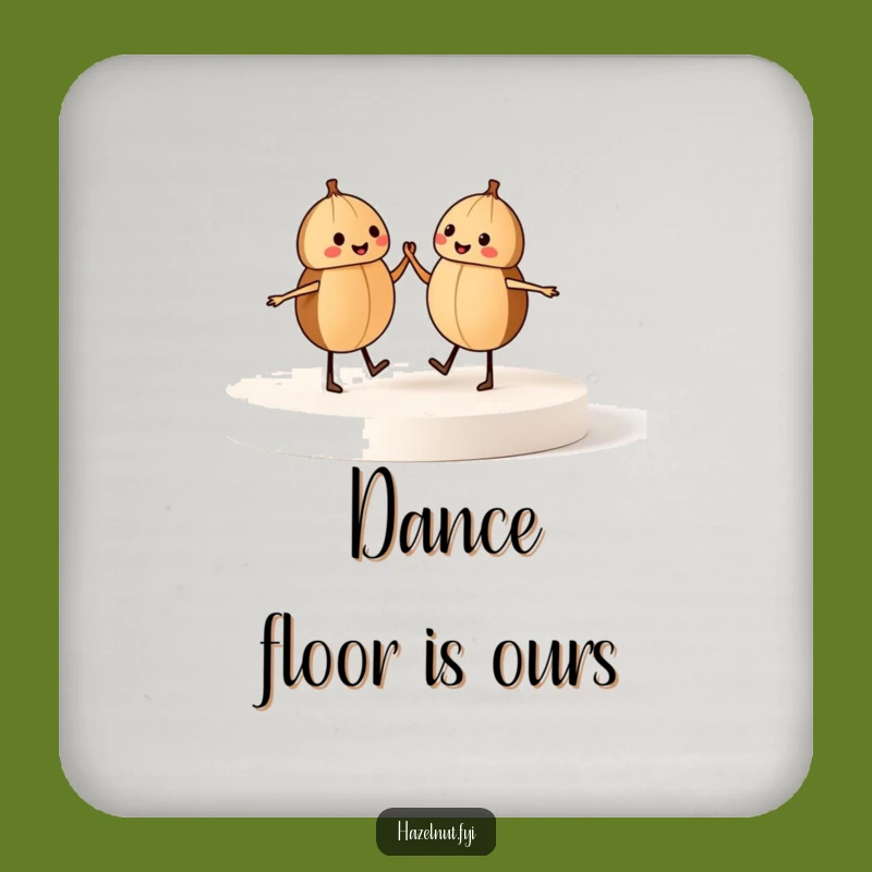 Funny Dancing Hazelnuts Coasters: Hilarious Set to Protect Surfaces with Whimsical Charm