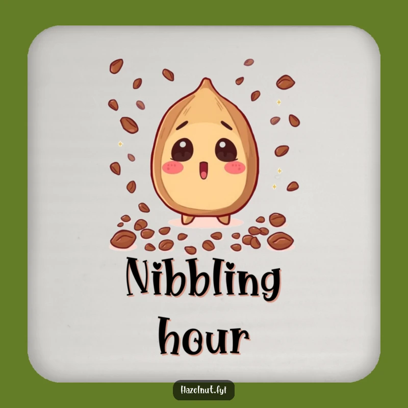 Funny Hazelnut Coaster: Cacao Nibs Shower Protection Funny Gift Set