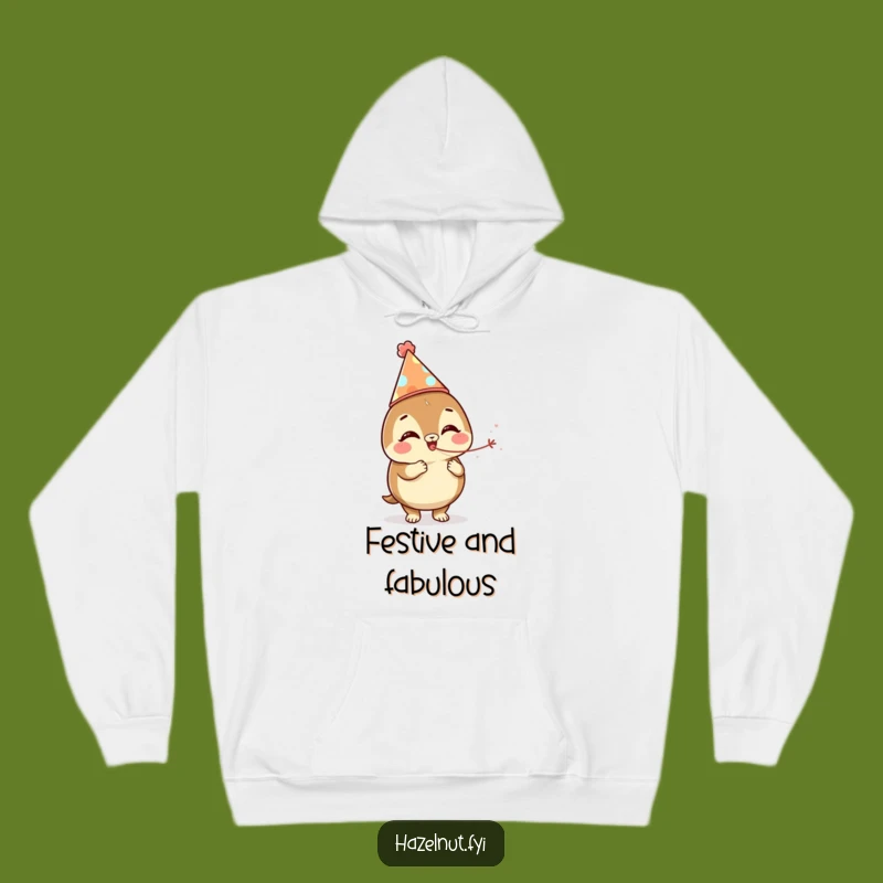 Cozy Funny Hazelnut Party Hoodie: Stay Warm and Festive All Day