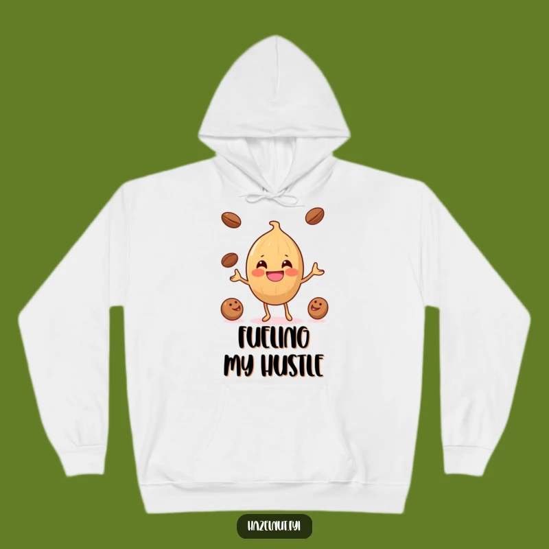 Funny Hazelnut Coffee Bean Juggler Hoodie: Cozy and Hilarious Wear