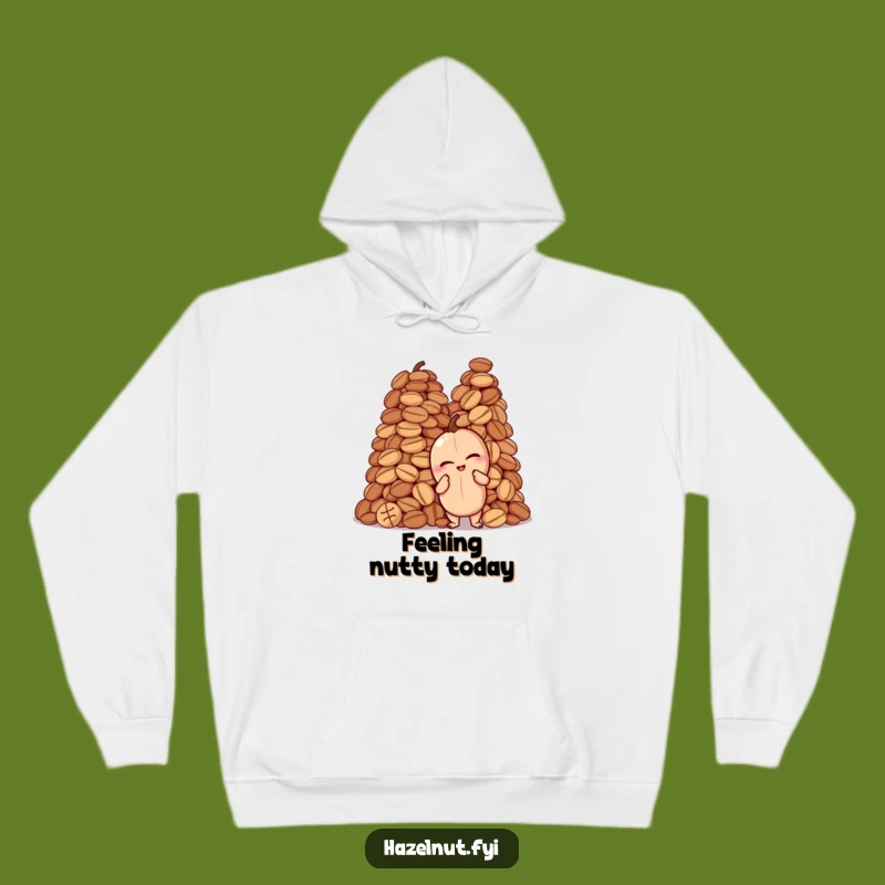 Funny Hazelnut Nutty Hoodie: Cozy Winking Pose, Warm & Hilarious Sweatshirt