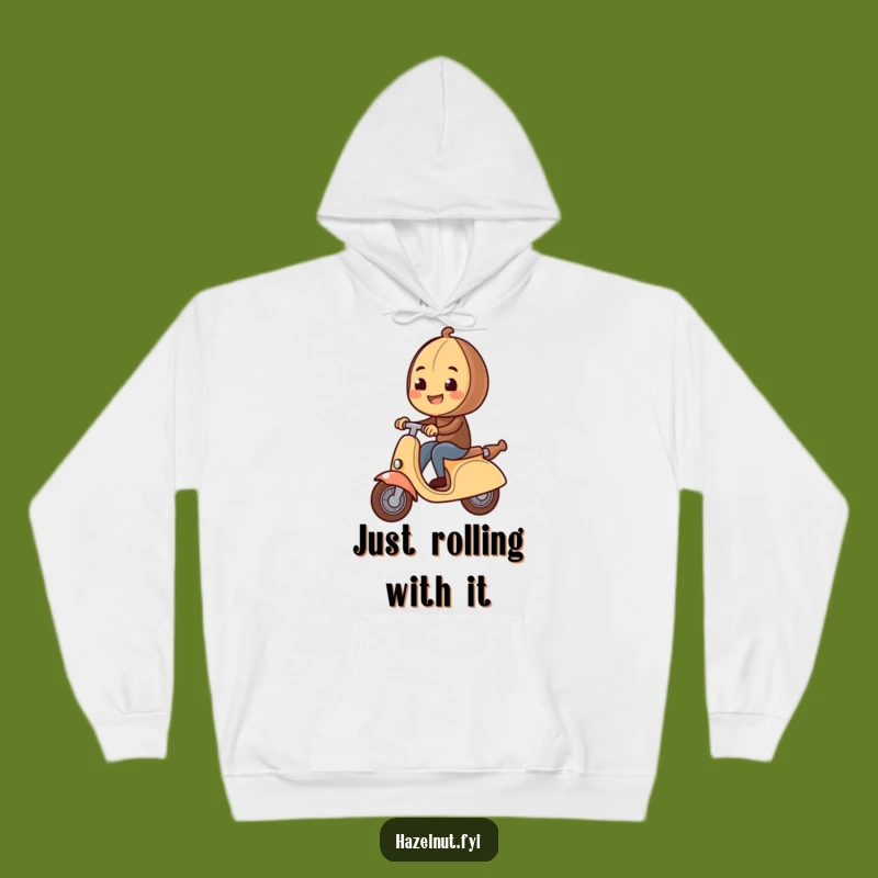 Funny Hazelnut Rolling Pin Hoodie - Cozy & Comedic Nutty Apparel