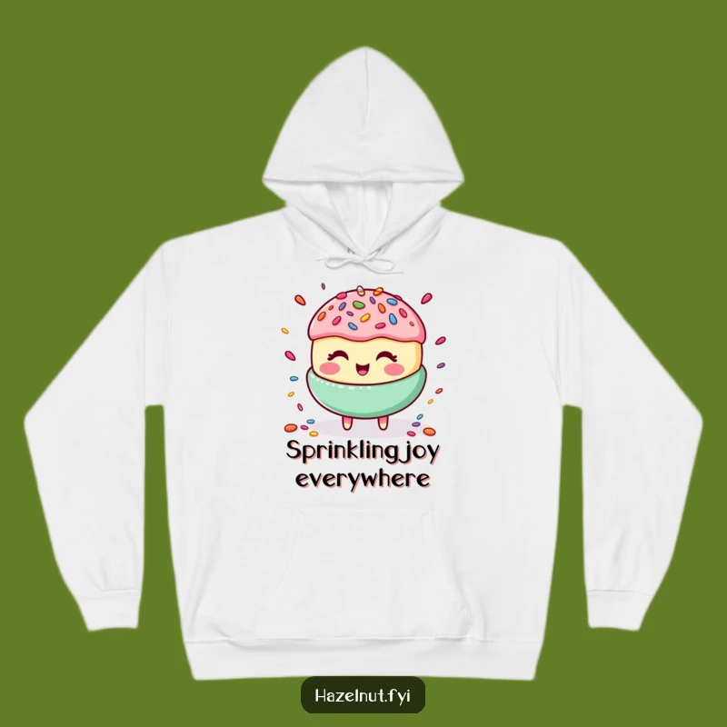 Funny Macaroon Juggling Hoodie: Cozy Giggling Treat, Warm & Hilarious Sweatshirt