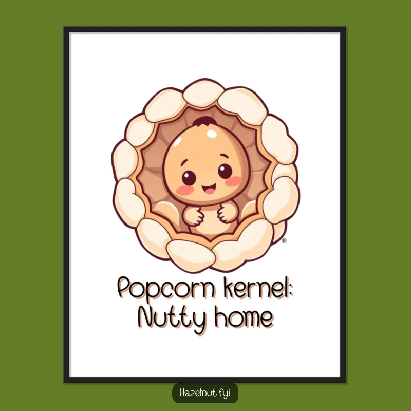 Free Printable Wall Art: Hazelnut Popcorn Surprise Funny Downloadable Art