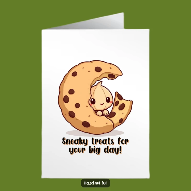 Mischievous Free Printable Birthday Card: Hazelnut's Cookie Caper, Funny Downloadable Gift