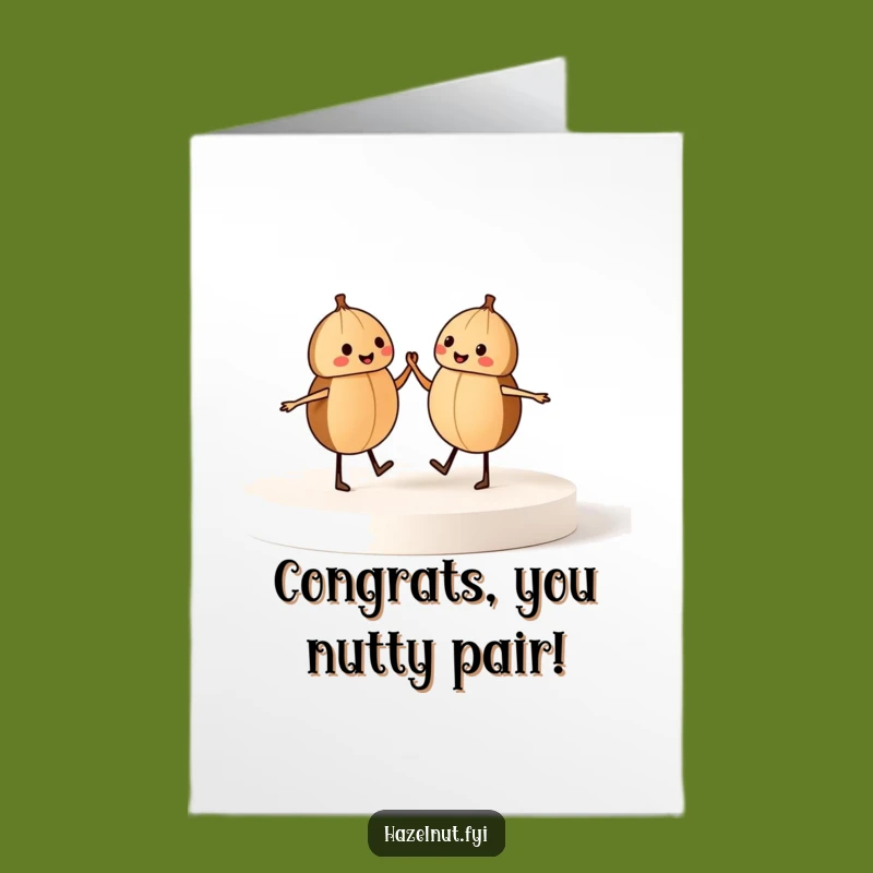 Free Printable Funny Dancing Hazelnuts Congrats Card - Celebrate Together Downloadable
