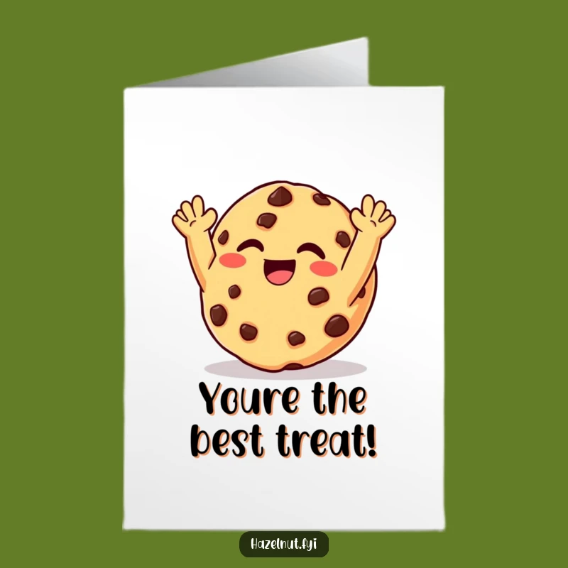 Free Printable Congrats Card: Giggling Cookie - Funny Downloadable Gift!