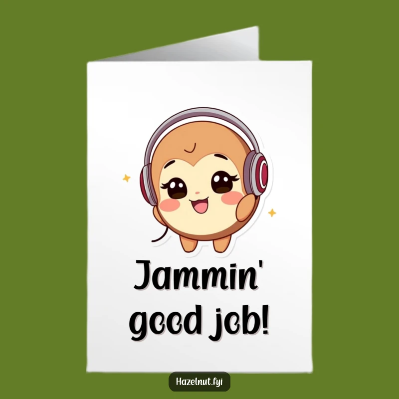 Free Printable Hazelnut Jam Card: Funny Congrats Downloadable, Perfect DIY Gift!