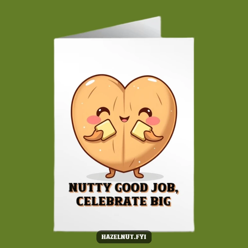 Free Printable Congratulations Card: Playful Hazelnut Butter Hearts for a Funny Downloadable Gift