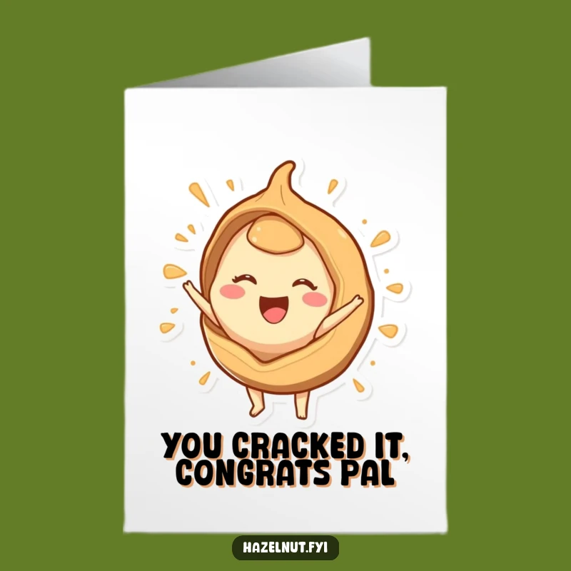 Free Printable Congratulations Card: Hazelnut Celebration Burst for a Hilarious Downloadable Gift