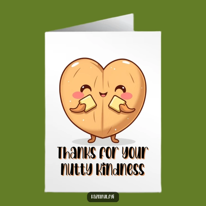Free Printable Thank You Card: Adorable Hazelnut Butter Love for a Funny Downloadable Gift