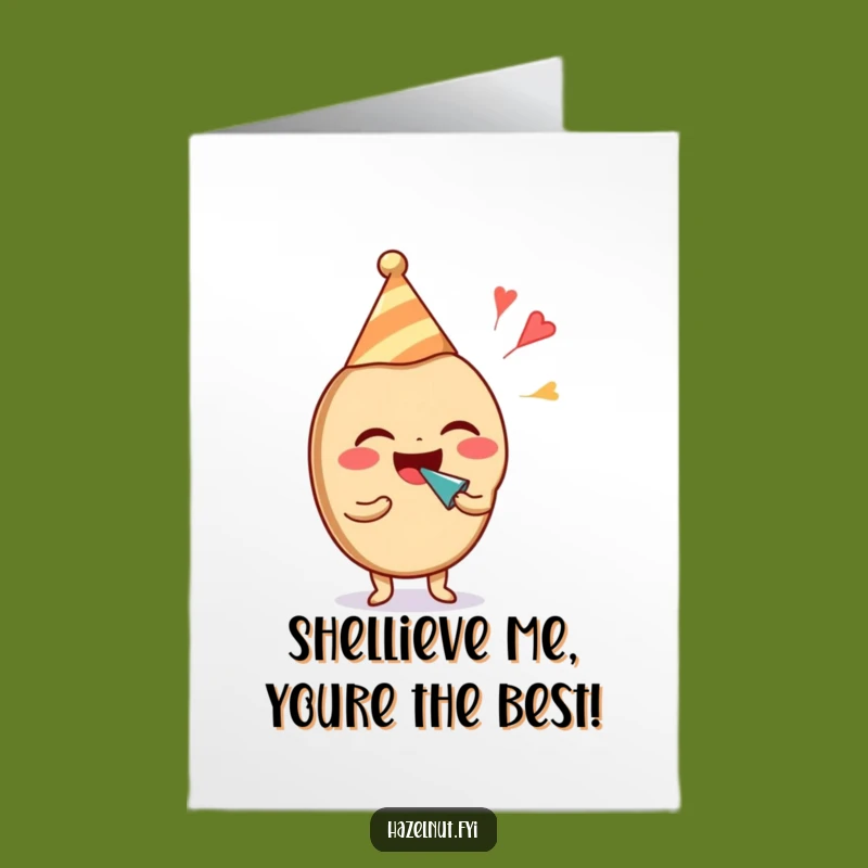 Free Printable Thank You Card: Hazelnut Party Noise, Humorous Downloadable Note