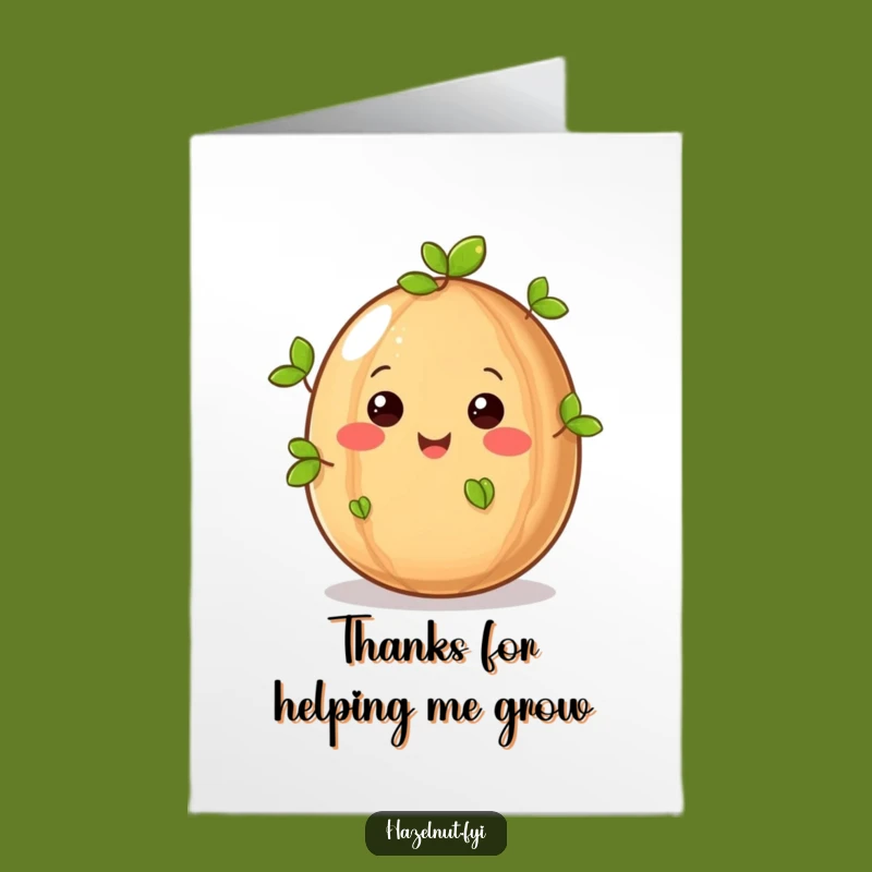 Free Printable Thank You Card: Hazelnut's Gratitude - Funny Downloadable Gift