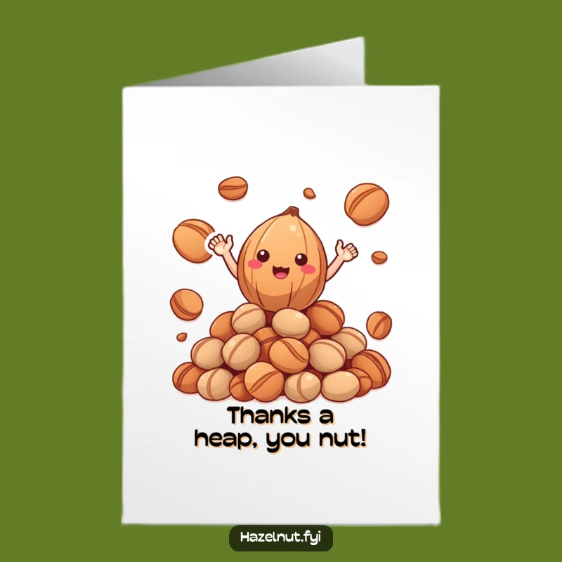 Free Printable Thank You Card: Hazelnut's Nutty Greeting