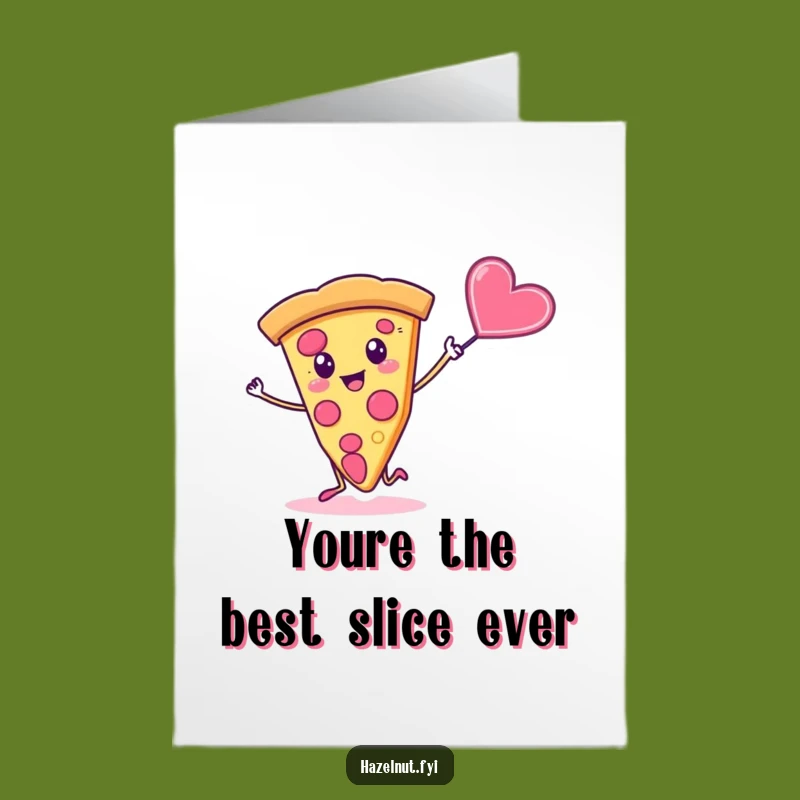 Free Printable Thank You Card: Pizza & Heart Thanks, Downloadable Funny Gift