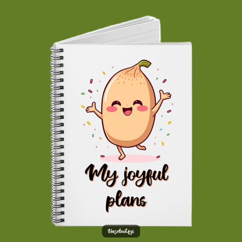 Funny Dancing Hazelnut Notebook: Record Your Joyful Moments